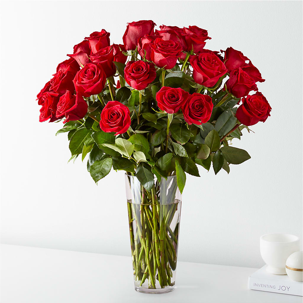 Long Stem Red Rose Bouquet – JANIE'S COUNTRY GALLERY FLORIST, Bristol VA