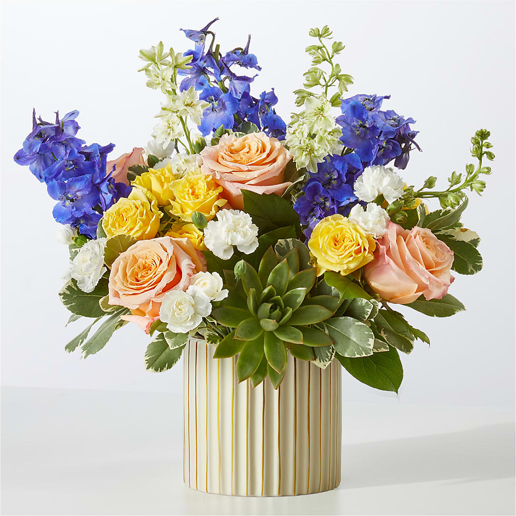 Cobalt Reverie Bouquet – JANIE'S COUNTRY GALLERY FLORIST, Bristol VA