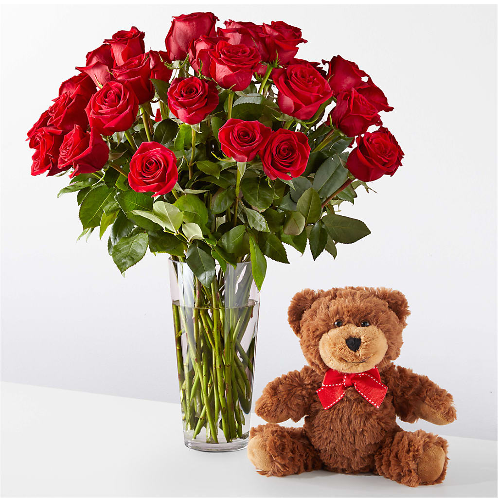 Romantic Long Stem Red Rose Bouquet Bundles – JANIE'S COUNTRY GALLERY FLORIST, Bristol VA