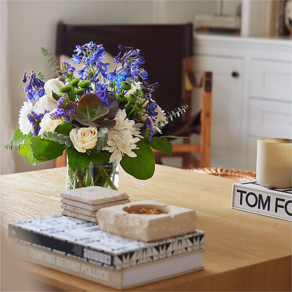 Cerulean Waves Bouquet – JANIE'S COUNTRY GALLERY FLORIST, Bristol VA