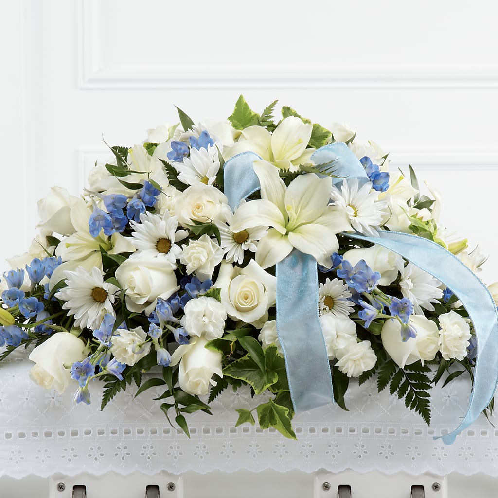 Tender Treasure Casket Spray – JANIE'S COUNTRY GALLERY FLORIST, Bristol VA