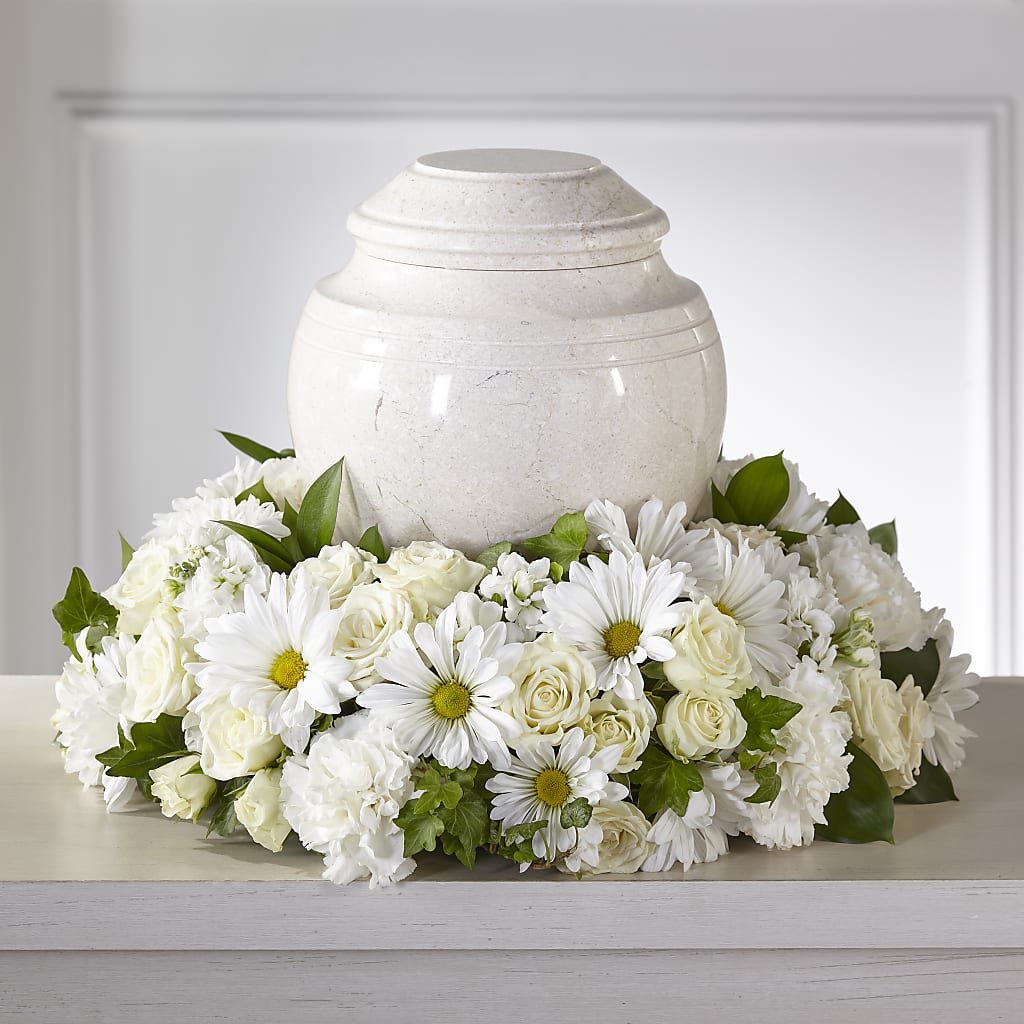 Ivory Gardens Cremation Adornment – JANIE'S COUNTRY GALLERY FLORIST, Bristol VA