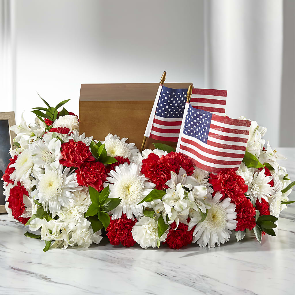 Spirit of Patriotism Cremation Adornment – JANIE'S COUNTRY GALLERY FLORIST, Bristol VA