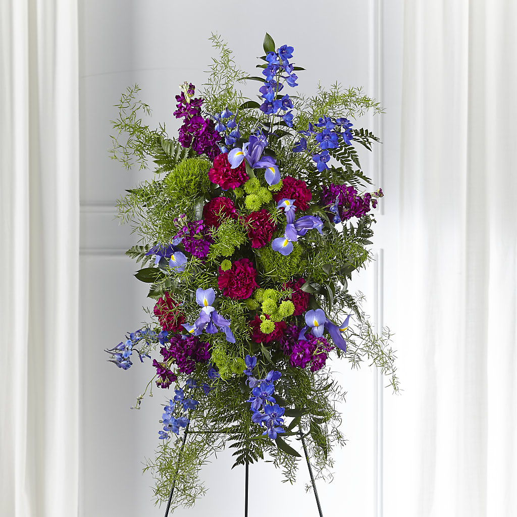 Heavenly Skies Standing Spray – JANIE'S COUNTRY GALLERY FLORIST, Bristol VA