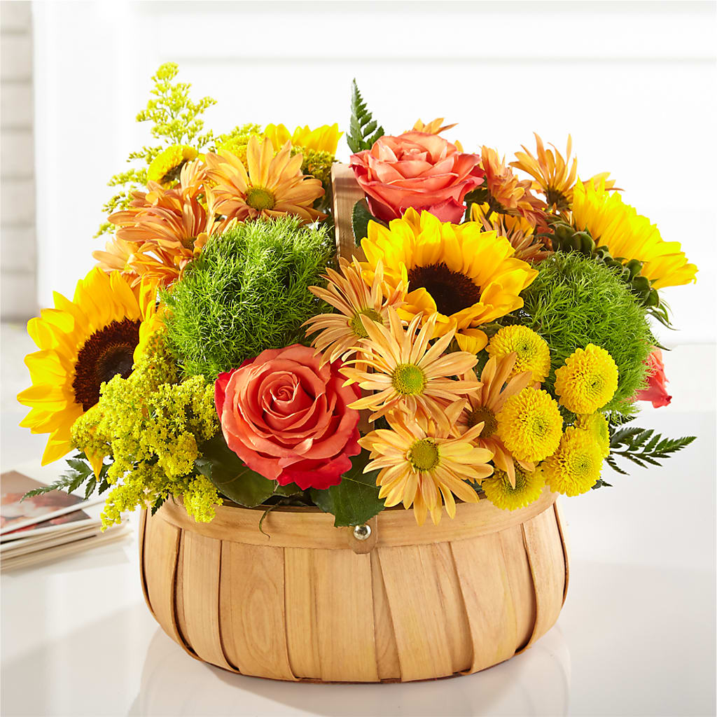 Harvest Sunflower Basket – JANIE'S COUNTRY GALLERY FLORIST, Bristol VA