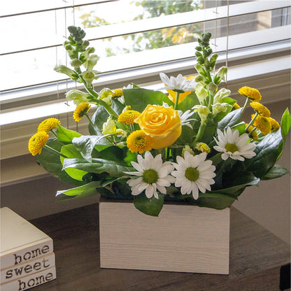Sun Salutation Box Bouquet – JANIE'S COUNTRY GALLERY FLORIST, Bristol VA