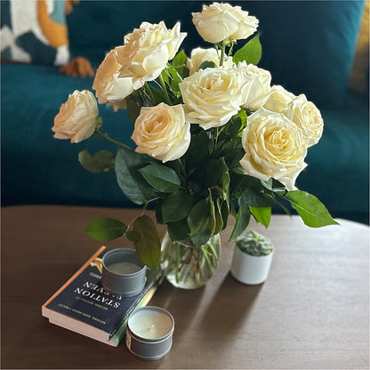 Long Stem Yellow Rose Bouquet – JANIE'S COUNTRY GALLERY FLORIST, Bristol VA
