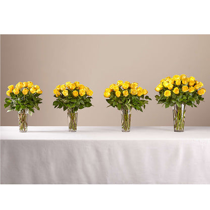 Long Stem Yellow Rose Bouquet – JANIE'S COUNTRY GALLERY FLORIST, Bristol VA