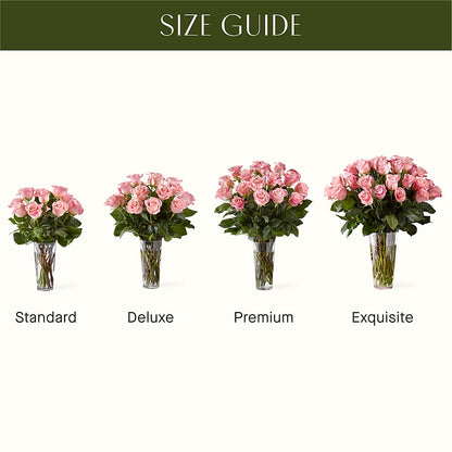 Long Stem Pink Rose Bouquet – JANIE'S COUNTRY GALLERY FLORIST, Bristol VA