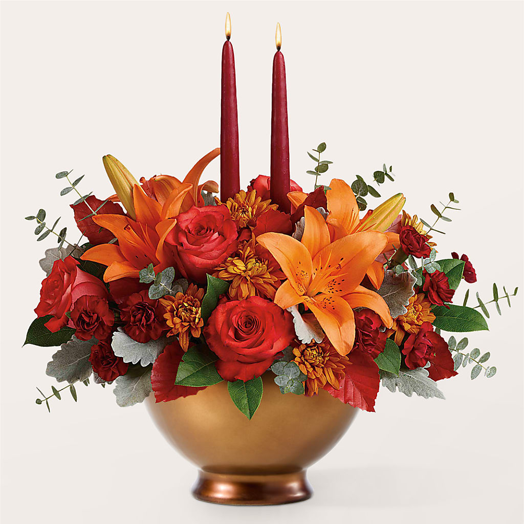 Fruits of Fall Centerpiece – JANIE'S COUNTRY GALLERY FLORIST, Bristol VA
