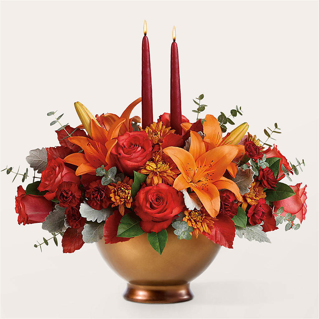 Fruits of Fall Centerpiece – JANIE'S COUNTRY GALLERY FLORIST, Bristol VA