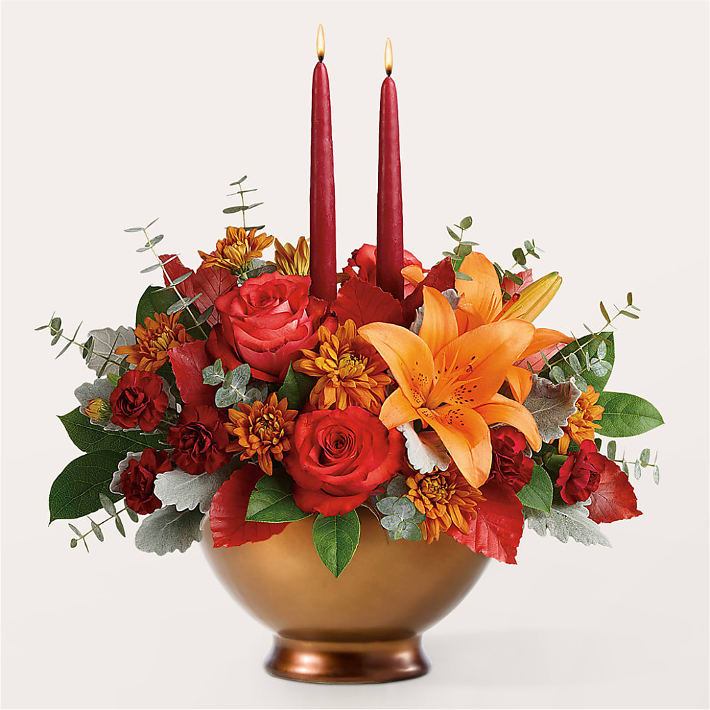 Fruits of Fall Centerpiece – JANIE'S COUNTRY GALLERY FLORIST, Bristol VA