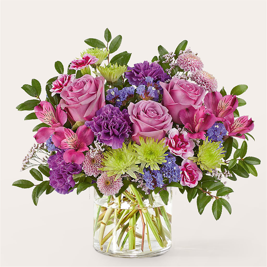 Glass Half Full Bouquet – JANIE'S COUNTRY GALLERY FLORIST, Bristol VA