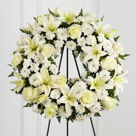 Treasured Tribute Wreath – JANIE'S COUNTRY GALLERY FLORIST, Bristol VA