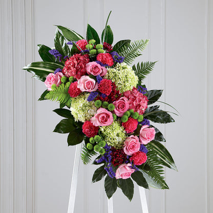 Refreshing Mix Standing Spray – JANIE'S COUNTRY GALLERY FLORIST, Bristol VA