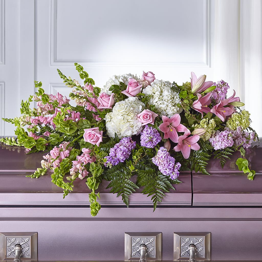 Life's Gratitude Casket Spray – JANIE'S COUNTRY GALLERY FLORIST, Bristol VA
