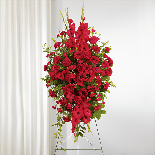 From the Heart Standing Spray – JANIE'S COUNTRY GALLERY FLORIST, Bristol VA