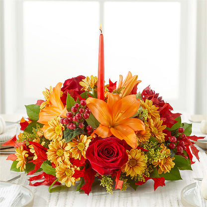 Autumn's Embrace Centerpiece – JANIE'S COUNTRY GALLERY FLORIST, Bristol VA