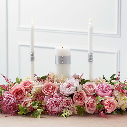 Worldwide Romance Unity Candle Arrangement – JANIE'S COUNTRY GALLERY FLORIST, Bristol VA