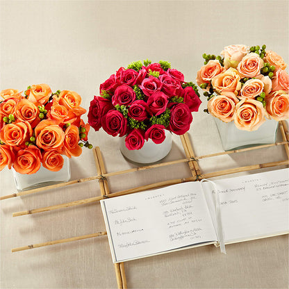Dawn Rose Centerpiece – JANIE'S COUNTRY GALLERY FLORIST, Bristol VA